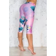 Nicci Pink Toucan capri leggings