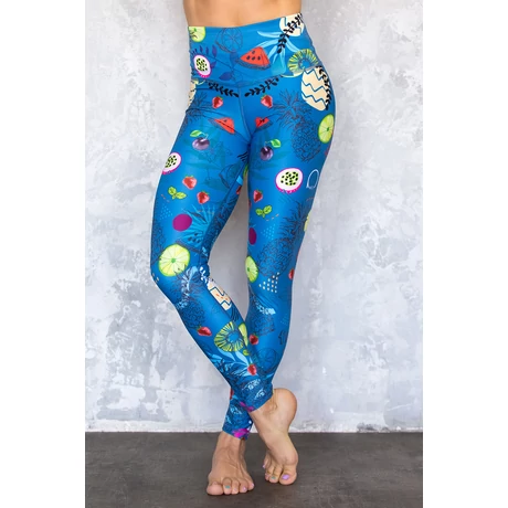 Nicci Blue Fruit hosszú leggings