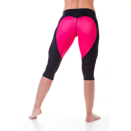 Nicci Pink Heart capri leggings